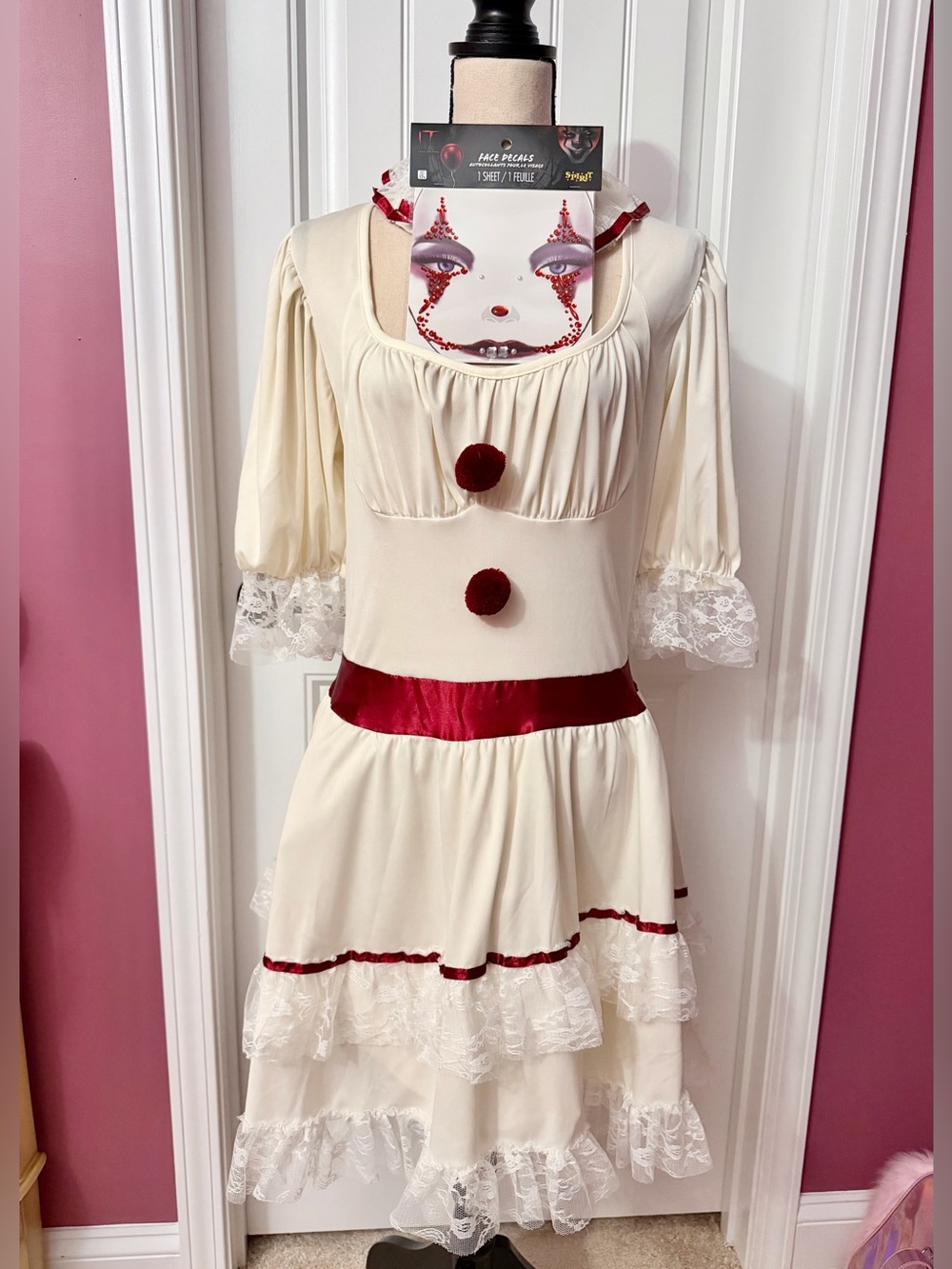 Pennywise It Halloween Costume Dress Size L